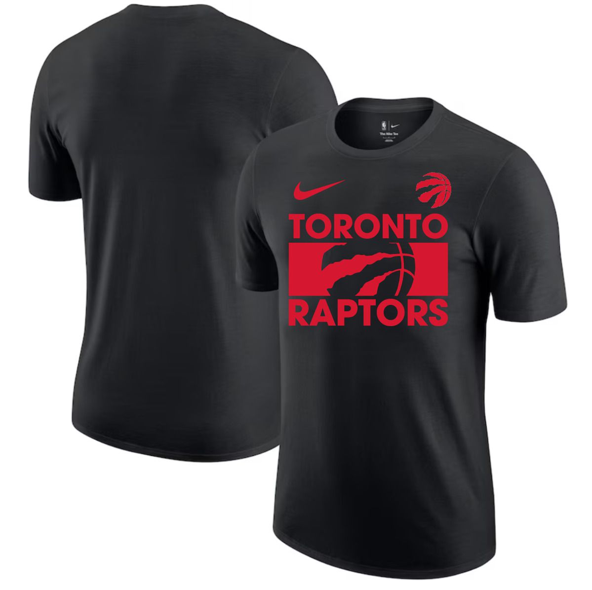Men 2025 NBA Toronto Raptors Black Nike T shirts style 1->nba t-shirts->Sports Accessory